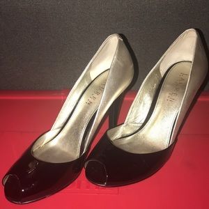 Ralph Lauren open toe heels